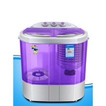 미니건조기선반 앵글 랙 통돌이 세탁기 수납장 휴대용 및 건조기 미니 소형 2 통 4.4kgs 신제품, CN, visual purple