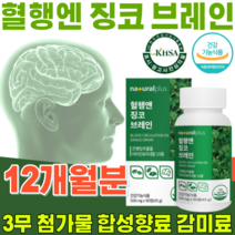 식약처 인증 혈행 앤 & 징코 은행잎 추출물 비타민 미네랄 플라보놀 배당체 36mg 3 무 첨가물 합성향료 착색료 감미료 기억력 혈행 건강 기능 식품 영양 보충 제 파는곳 추천, 4