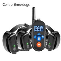 강아지 훈련 교육 용품 dog training collar remote 800m electric shock warn 방수 for dog trainer anti bark stop, 세 마리의 개를 제어, 우리 플러그