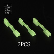 10/50 개/몫 2.2-4.5 미리메터 빛 밤 낚시 플로트 막대 조명 다크 글로우 스틱 액세서리 형광 Lightstick P, 22 3PCS_03 3mm