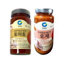 청정원 스파게티소스 토마토 2 + 로제 2, 4개, 600g