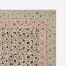 태백섬유 면 평직 30수 직기 퀼트 원단 네츄럴 플라워 3종 홈패션 조각 천, 네츄럴브라운