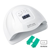 글러브건조기 SUN X5 plus120w 36 비즈 네일 드라이어 젤 매니큐어 경화 용 LED UV 램프 모션 감지 페디큐어 살롱 도구, [10] US plug green glove