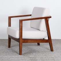 하이파 루체 원목1인소파 색상3, 베이지