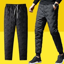 고니이 남자 겨울 작업 방한 솜 깔깔이 패딩 바지 조거팬츠