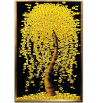 황금 돈나무 액자 비즈 그림 거실액자 ARTE02