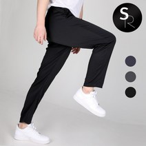 베이직템 남성 여름용 쿨에버원단 무지 밴딩 바지_~4XL빅사이즈 운동복 츄리닝