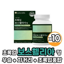 뉴질랜드 초록입 보스웰리아정 추출분말 보스웰릭산65% 함유 우슬 치커리 추출물 분말 식약처 HACCP 인증, 10박스, 초록입 보스웰리아