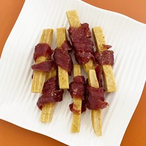 아침애 무방부제 반려동물 수제간식, 1개, 치즈껌과 오리안심80g