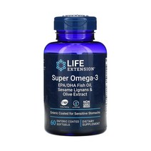 라이프익스텐션 슈퍼 오메가3 2000mg 60소프트젤 장용성 코팅 앤초비 안초비 불포화 지방 산 Fish Oil 로즈마리 올리브 열매 리그난 폴리페놀 토코페롤 토코페놀 IFOS
