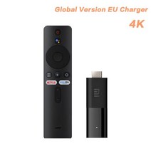 글로벌 버전 샤오미 미 TV 스틱 구글 어시스턴트 넷플릭스, 중국_EU 4K MI TV 스틱