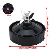 닌자 믹서기 AD-Blender 교체 부품 24Oz 컵 2 개 투-고 뚜껑 포함 7 핀 추출기 블레이드 뉴트리 오토 아이큐용