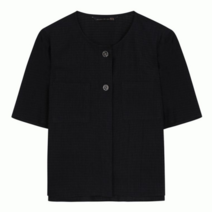 SI SI 투버튼 포켓 주름 블라우스_K GB24330S