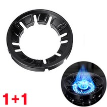 다봄 가스렌지 버너 고효율 9홀 바람막이 캠핑 가정, 실버1+1