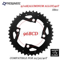 자전거체인휠 크랭크암 Prowheel 라운드 링 6496104bcd 산악 22t 24t, 10S 40T SB01 알