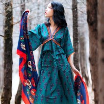 KORELAN 티베트 운남 초원 칭하이 호수 여행 사진 찍기에 적합한 치마 여행 태국 옷을 입고 슈퍼 요정 여행