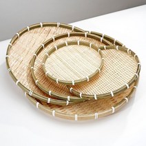 small 대나무 채반 5P 건조망 소쿠리 건조대 광주리 쌈채반