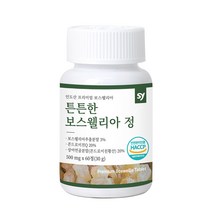 식약처인증 차세대 보스웰리아 추출물 세라트린 등 복합물 보스웰릭산 고농축 정 알약 형 캡슐 콘드로이친 상어연골 초록입홍합 인도산 식약청인정 60정, 보스웰리아500mgx60정2세트