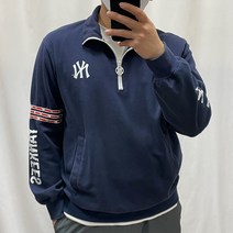 [구제의류] MLB 사이드라인 반집업 티셔츠 95 / 빈티지아워