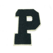 영화사 알파벳 P 뽀글이 겨울 와펜, 1개, 그레이