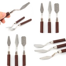 마트498 페인팅 나이프 1P 아크릴페인팅 유화물감 채색도구 수채화물감 스파츌라 스컬프쳐, 라운드사각