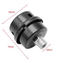 엔진 에어 고압 콤프레셔 부품 13/16/20mm 공기 압축기 흡입 필터 소음 머플러 소음기 1/2 5/83/4 스레드 M12 공기압, [04] 20MM