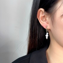 샤오샹풍 스위트 펄 이어링 여 가볍고 고급스러운 롱 태슬 이어링 심플