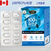 데일리플랜 100억유산균 60캡슐 장까지살아가는 생유산균 과민성 장 내가스 생균보존, 60캡슐x1박스 2개월분