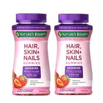 네이처스 바운티 헤어 스킨 네일 구미 230정 [Natures Bounty Hair Skin & Nails 230 gummies], 2병 230정 구미타입