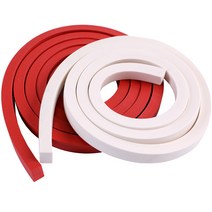 실리콘 백업제 발포바 사각 미끄럼방지 탄성 고무, 두께4mm폭8mm(5m가격)