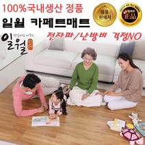 2023년 일월 온돌마루 전기매트 카페트매트 대형 250x183 바닥 거실 전기장판, 대형(250X183cm/분리)