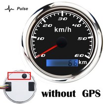 85MM GPS Speedomete 60 km/h 바이크 오토바이 peed 주행 거리계 안테나와 보트 자동 트럭 RV 캠핑카, 16 NO GPS BS 60KMH
