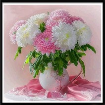 보석십자수 명화 꽃 5D 다이아몬드 모자이크 패턴 DIY 페인팅 공예 스킬자수, 01 30*30cm, 03 6115