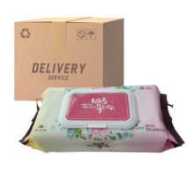 그린동화 배로 물티슈 캡형 60매x20팩 470g, 60매, 20개