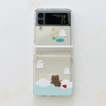 z플립4 케이스 가죽 귀여운 만화 전화 z 3