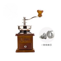 에끌 원목 클래식 핸드드라이머 커피연삭기 분쇄기 수동분쇄기수동커피분쇄기 수동커피그라인더-16394, 단일옵션, 02.주강마모심(스푼브러쉬)
