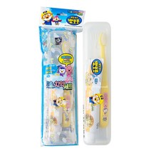 어린이 양치컵세트 양치세트 유아 칫솔 치약, 1set, 뽀로로 여행용 케이스 세트