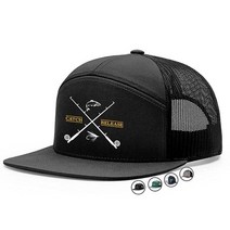 Rio Salto Fly Fishing Hat Adjustable Trucker Snapback Baseball Camping Beach Summer Cap Mesh Hats fo, Catch and Release (Black W/ Bl