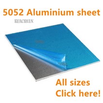알미늄판 알루미늄 두께 5052 플레이트 플랫 시트 DIY 3mm 5mm 6mm 8mm 10mm 100x100mm 100x200mm 사용자 정의, [10] 140X70X1mm