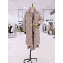 [써스데이아일랜드] 폭스퍼 후드 누빔 롱 구스점퍼 T228ADJ535W(1338532)