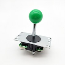 가정용 게임기 오락실 옛날 부품 2 pcs 복사 sanwa 품질 5pin 8way 긴 스틱 조이스틱 멀티 컬러 happ 공 아케이드 pc mame 판도라 박스 콘솔, 초록