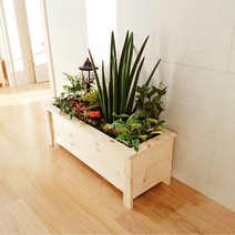 나무화분 원목 방부목 텃밭 편백 베란다 옥상 거실, 방부목 - 배수형, D100 (420 x 300 x 300)
