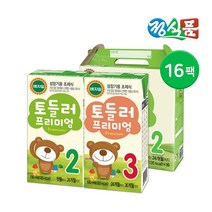 정식품 베지밀 토들러 프리미엄 2단계/3단계 190ml 16팩 32팩, 1.베지밀 토들러 프리미엄 2단계 190ml 16팩