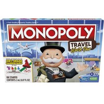 모노폴리 보드게임 Hasbro-모노폴리 여행 월드 투어 보드 게임 영어 버전 가족 절묘한 선물 상자 성인, 01 Monopoly
