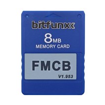 PS2 FMCB v1.953 카드 메모리 8MB 16MB 32MB 64MB 무료 McBoot 확장 카드 SONYPlaystation2 용 OPL MC 부팅 프로그램, 04 8 MB Blue