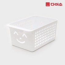 [다이소]키즈 바구니 3호 화이트 -48951, 1개