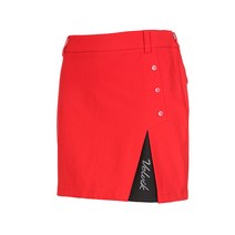 [볼빅 골프웨어] 여성 골프 버튼드 큐롯 스커트 VLCUK911_RE