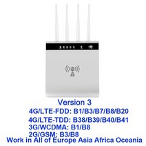 무선공유기 LTE라우터 인터넷공유기 YIZLOAO-300Mbps 4G 3G 와이파이 라우터 LTE CPE 모바일 핫스팟 LAN 포트 지원 SIM 카드 휴대용 무선 모뎀, [02] Version 3