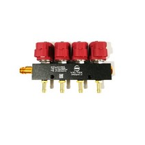 lpg인젝터 고속 cng lpg 인젝터 레일 3ohms for 4cylinder 순차 분사 시스템 일반 인젝터 레일 및 액세서리, 빨간색