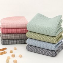면 20수 선염 2mm체크 8색, 블랙